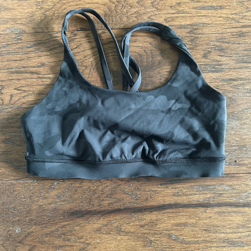 Lululemon Black Sports Bra Moisture-Wicking Racerback